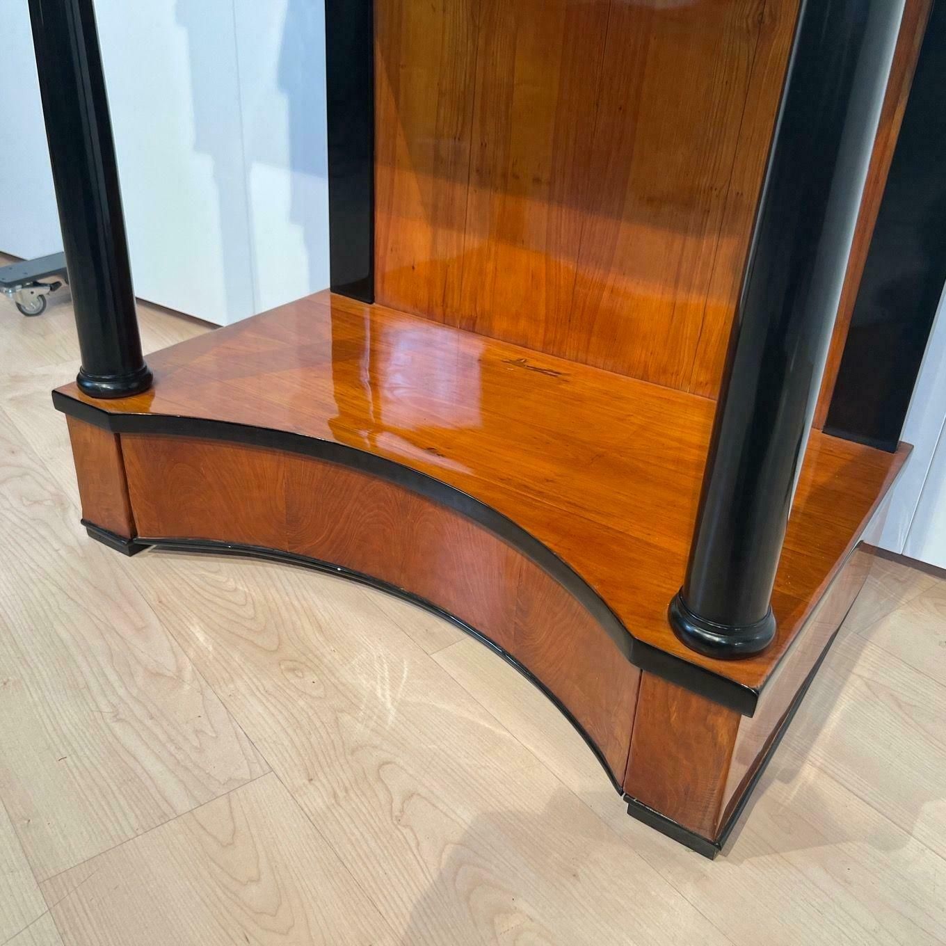 photo buy Biedermeier Console Table, Cherry Veneer, Two Drawers, South Germany Circa 1820