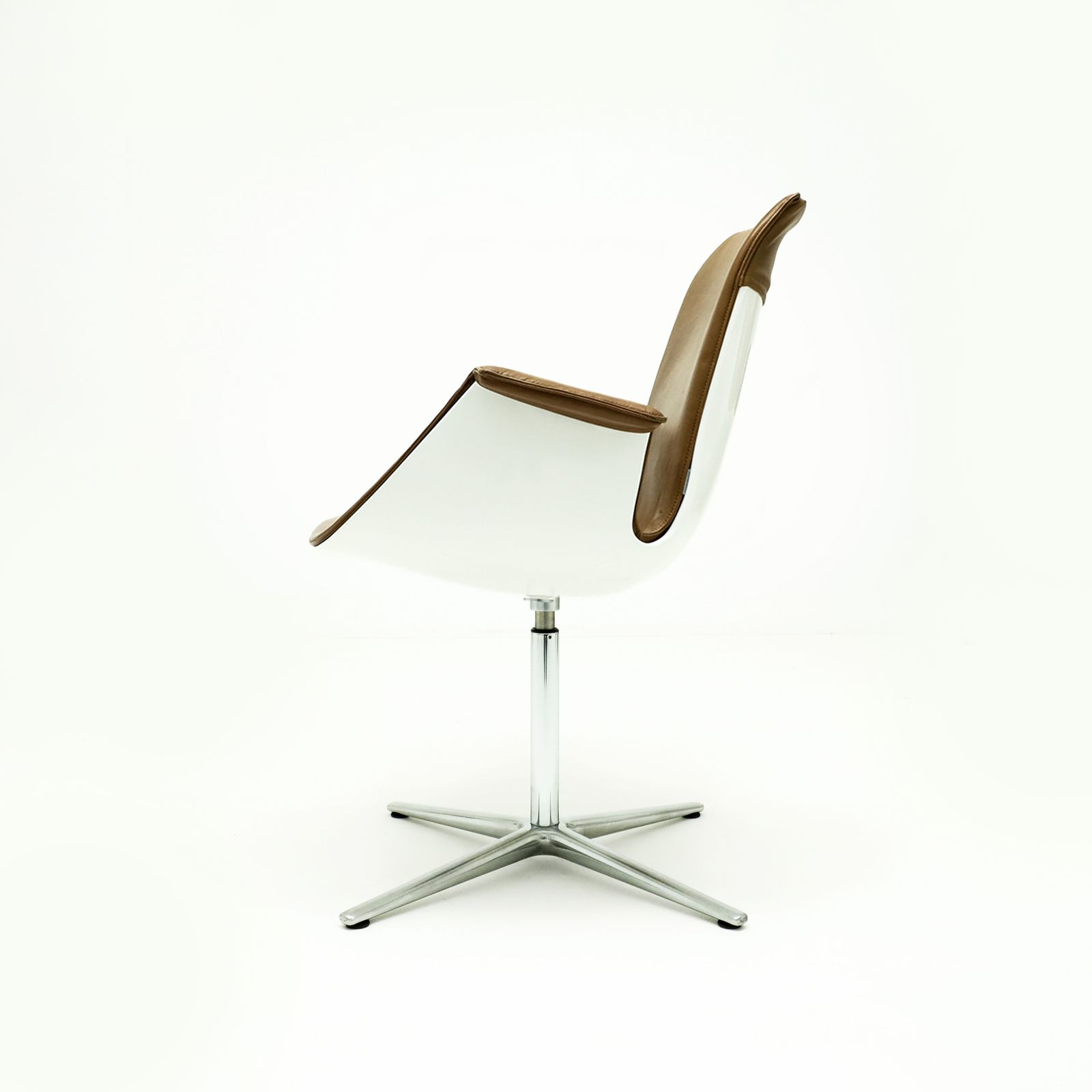 Set Of 10 Preben Fabricius And Jorgen Kastlhom Cognac Leather Fk 6728 High Back Armchairs For Walter Knoll photo vinterior