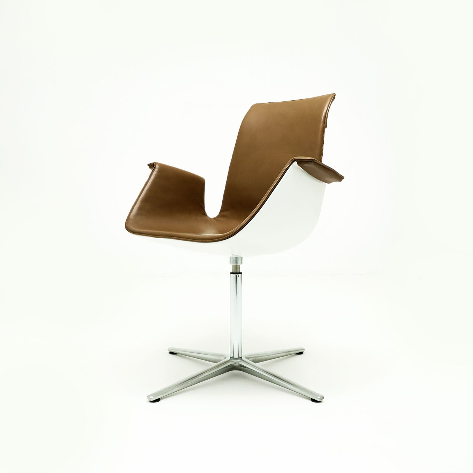 Set Of 10 Preben Fabricius And Jorgen Kastlhom Cognac Leather Fk 6728 High Back Armchairs For Walter Knoll photo 14995.0