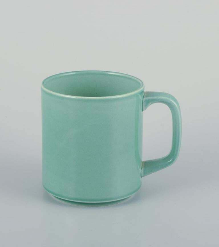 Royal Copenhagen, "4 All Seasons". Four Coffee Mugs And Small Oval Dish. photo for sale