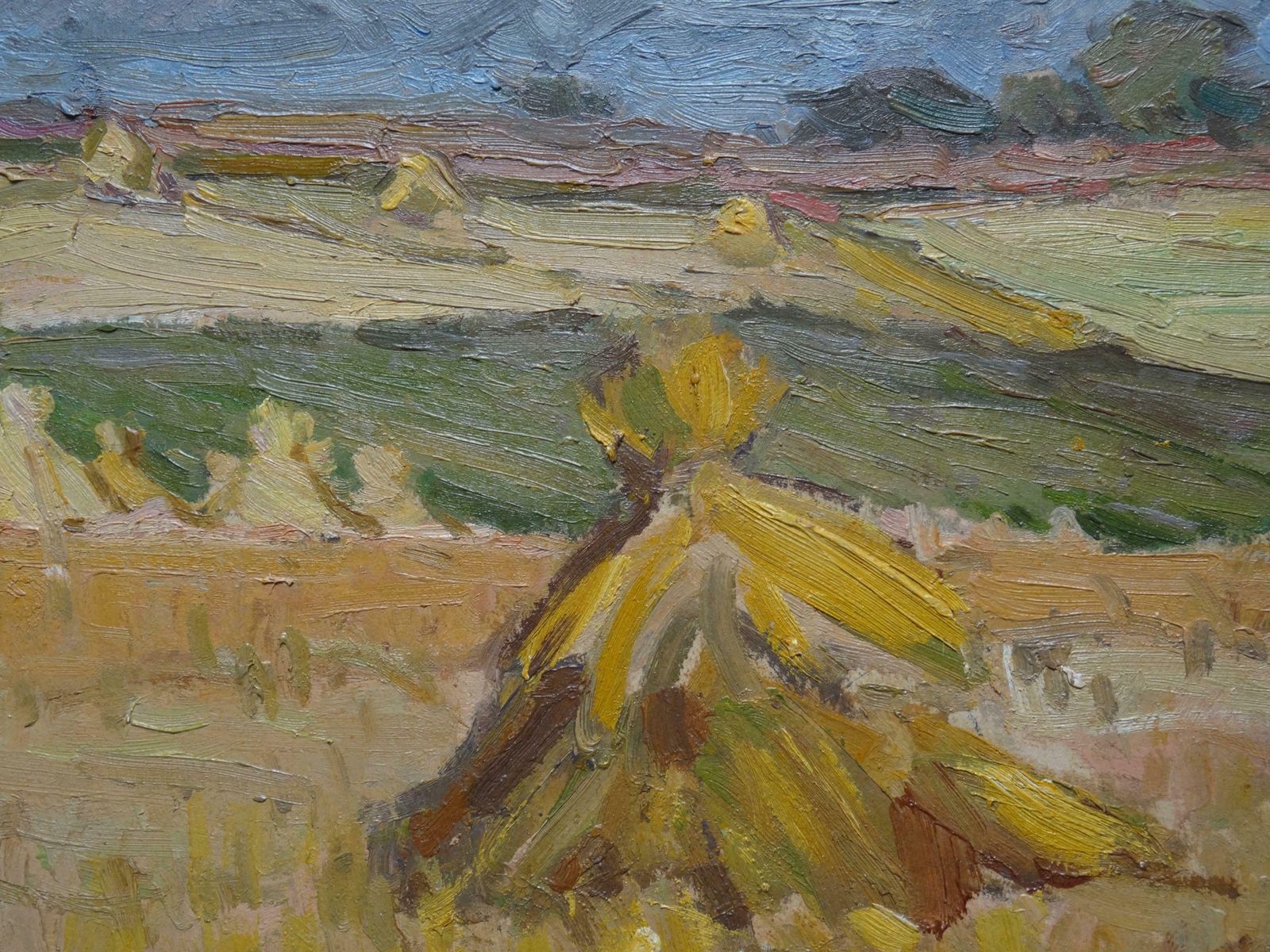 Alfejs Bromults Landscape. 1942. Oil On Cardboard, 36.5x47.5 Cm 1942 photo Art