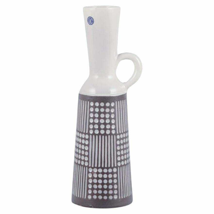 Mari Simmulson For Upsala Ekeby. "Ruta" Pitcher/Vase In Ceramic.