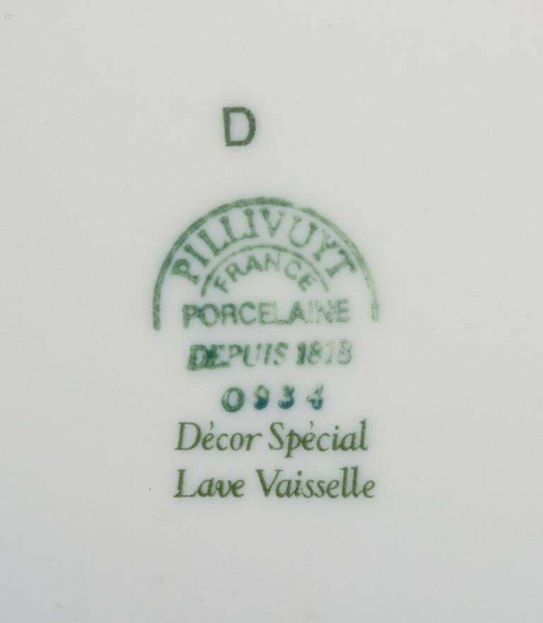 Pillivuyt, France. Large Porcelain Bowl With Seafood Motif. Approx. 1970s photo vinterior