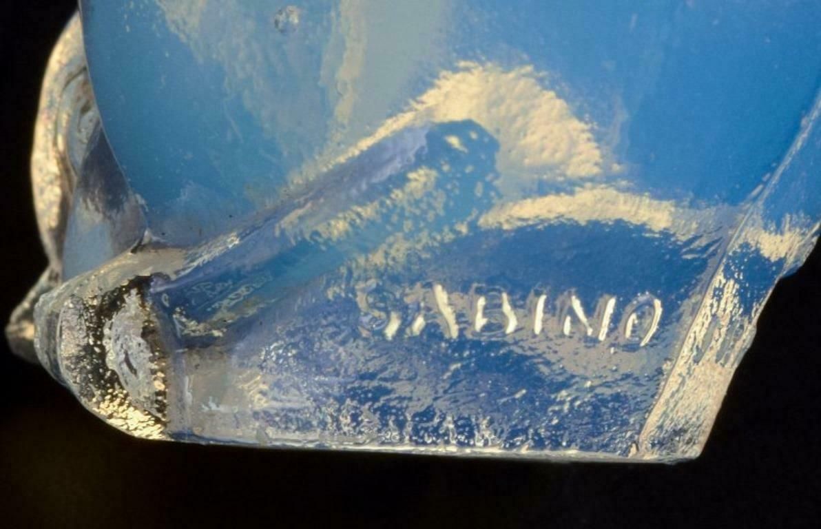 Sabino, France. Two Bird Chicks In Art Glass, Art Deco Opaline Glass. photo vinterior
