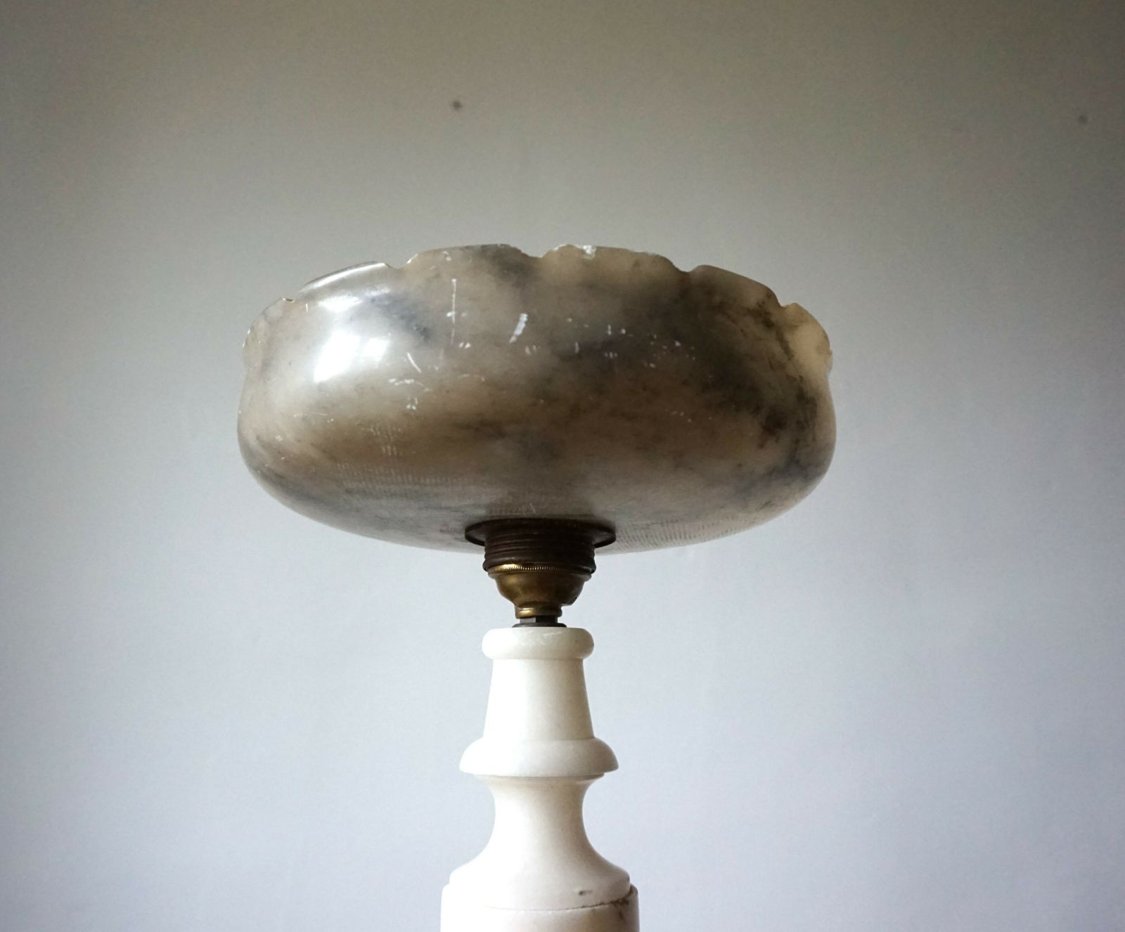 French Table Lamp Louis XVI Marble photo vinterior