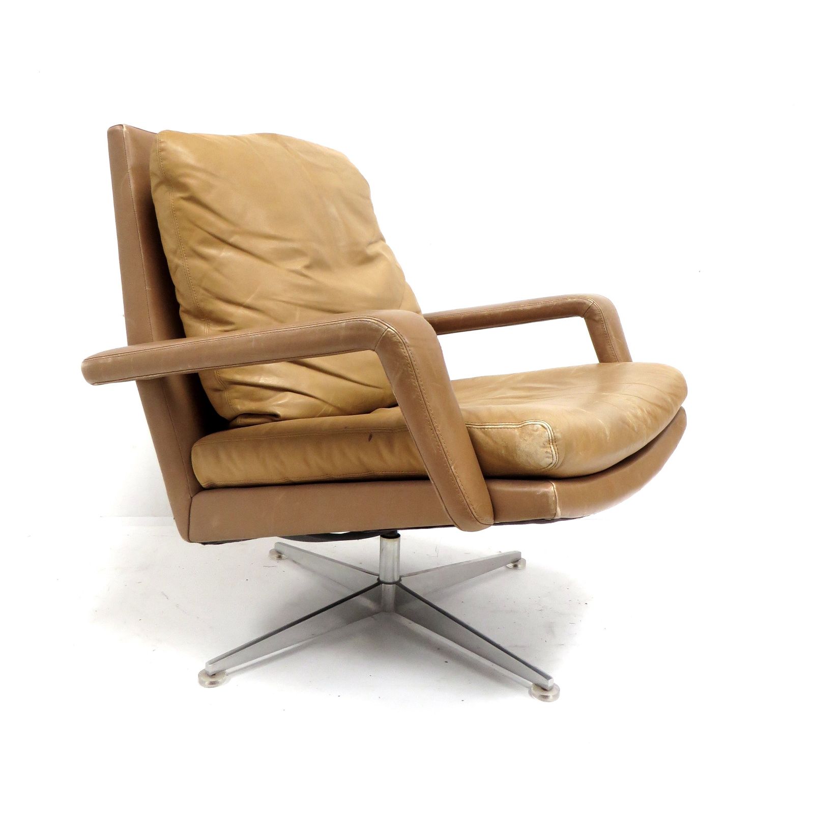 Vintage Swivel Chair Designed By Hans Kaufeld In The 60s