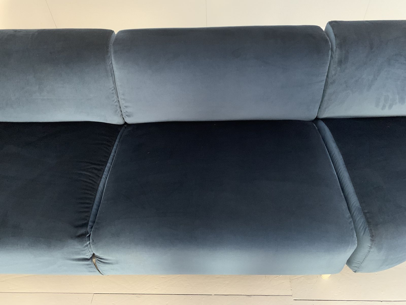 Cassina “250 Met” L Shape Sectional Sofa – In Navy Blue Velvet photo buy