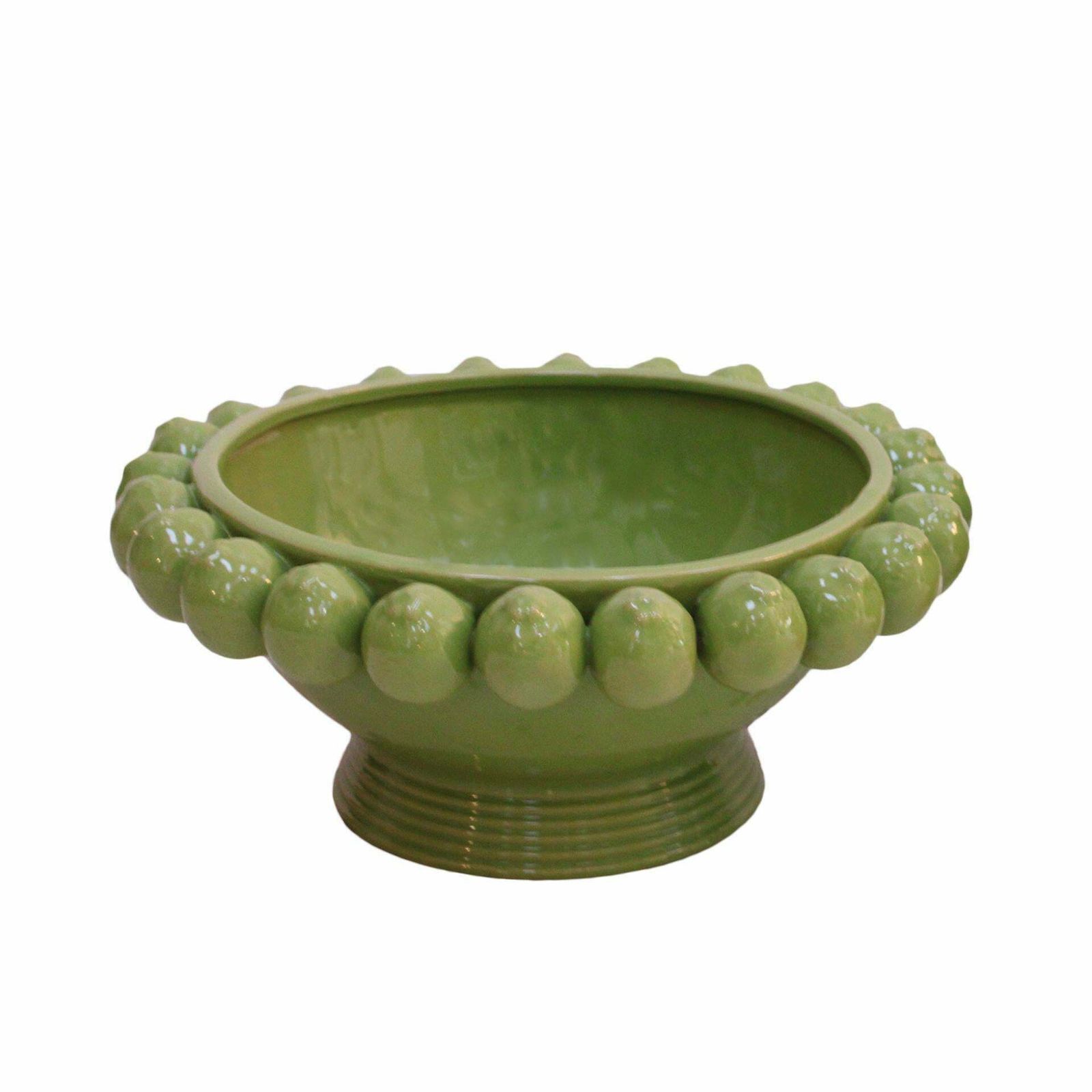 Contemporary Italian Ceramic Vase With Fruit Motifs photo furniture