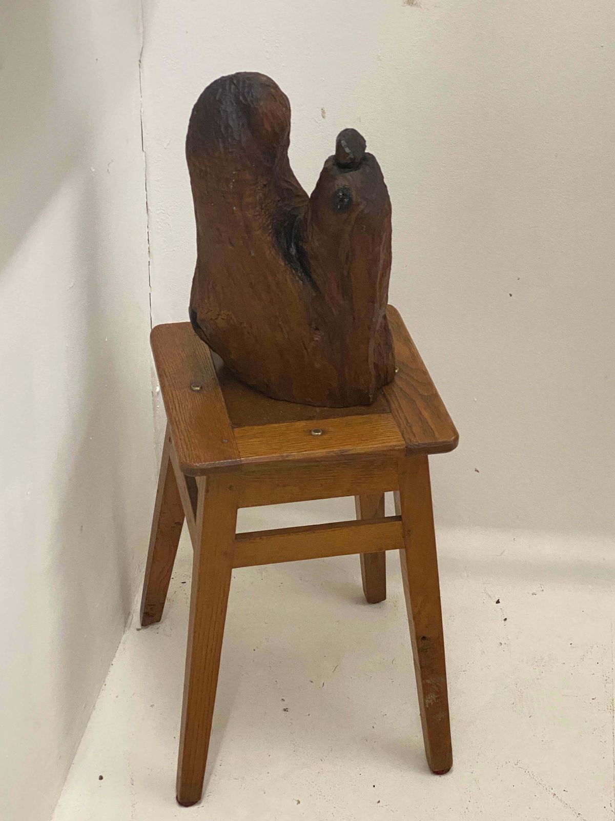 Sculpture In Wood Butalist Design, 1950s France photo Art