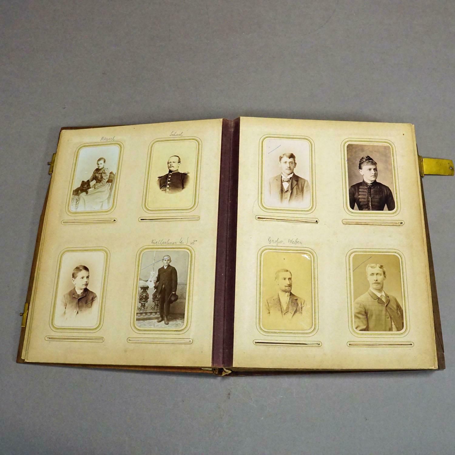 photo furniture Large Antique Photo Album With Wooden Carved Cover, Brienz Ca. 1900