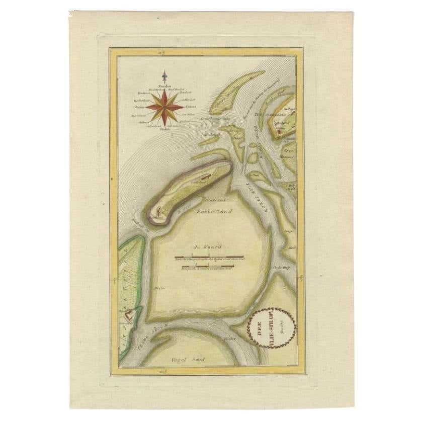Antique Map Of The Wadden Islands, 1792