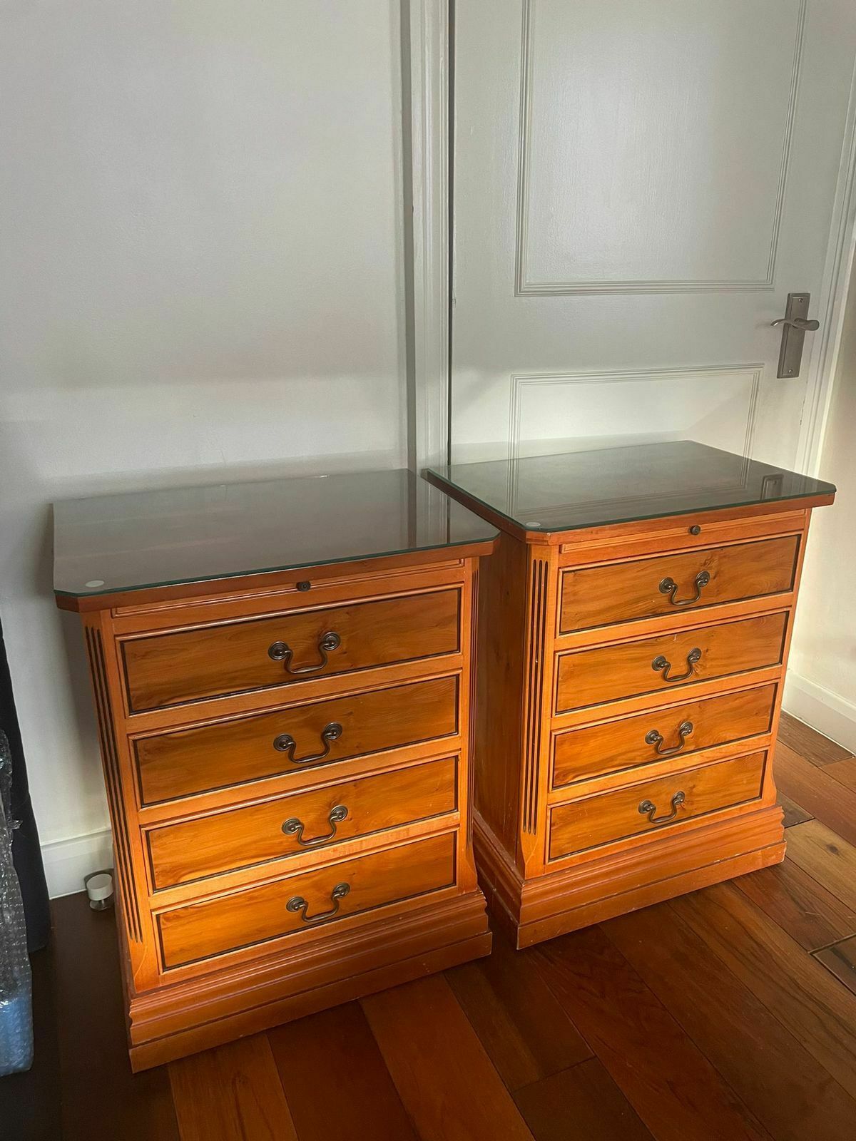 Vintage Solid Timber Bedside Tables photo furniture