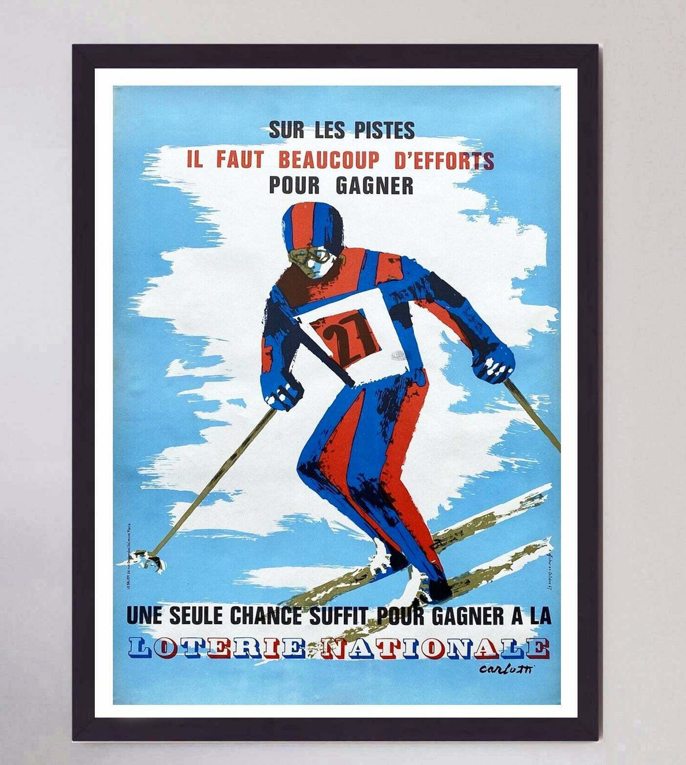 Ski Loterie Nationale 1967, 1960s photo furniture