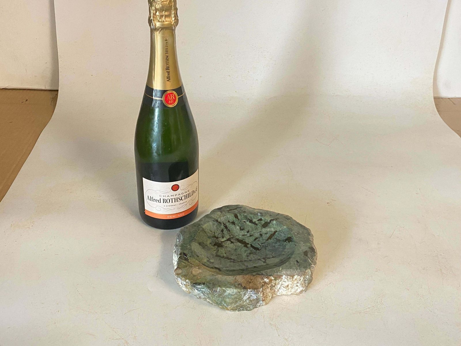 Vide Poche Ashtray In Marble Green Color, Italy 1960 photo for sale
