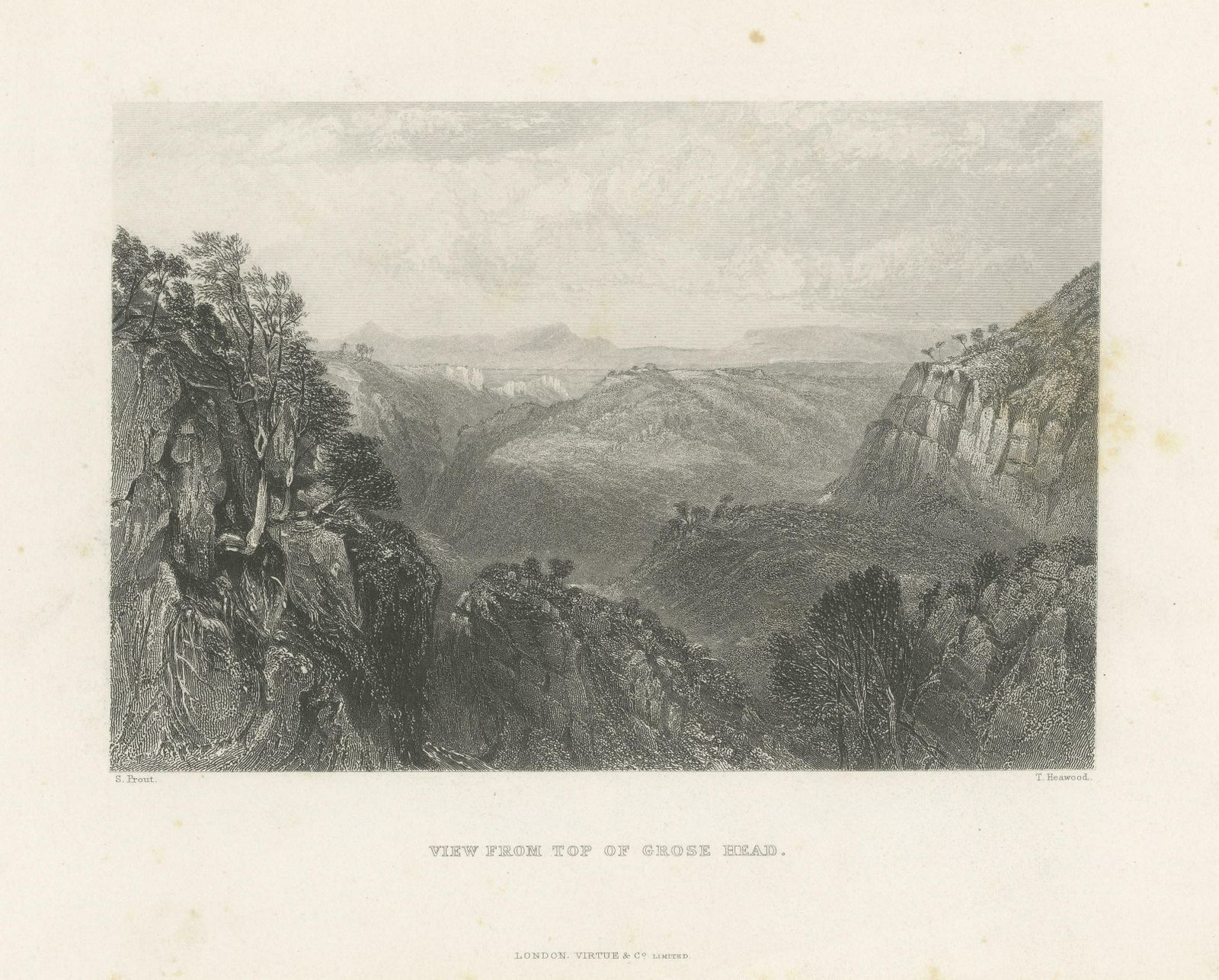 Antique Print Of Grose Head, Blue Mountains National Park, Australia photo for sale