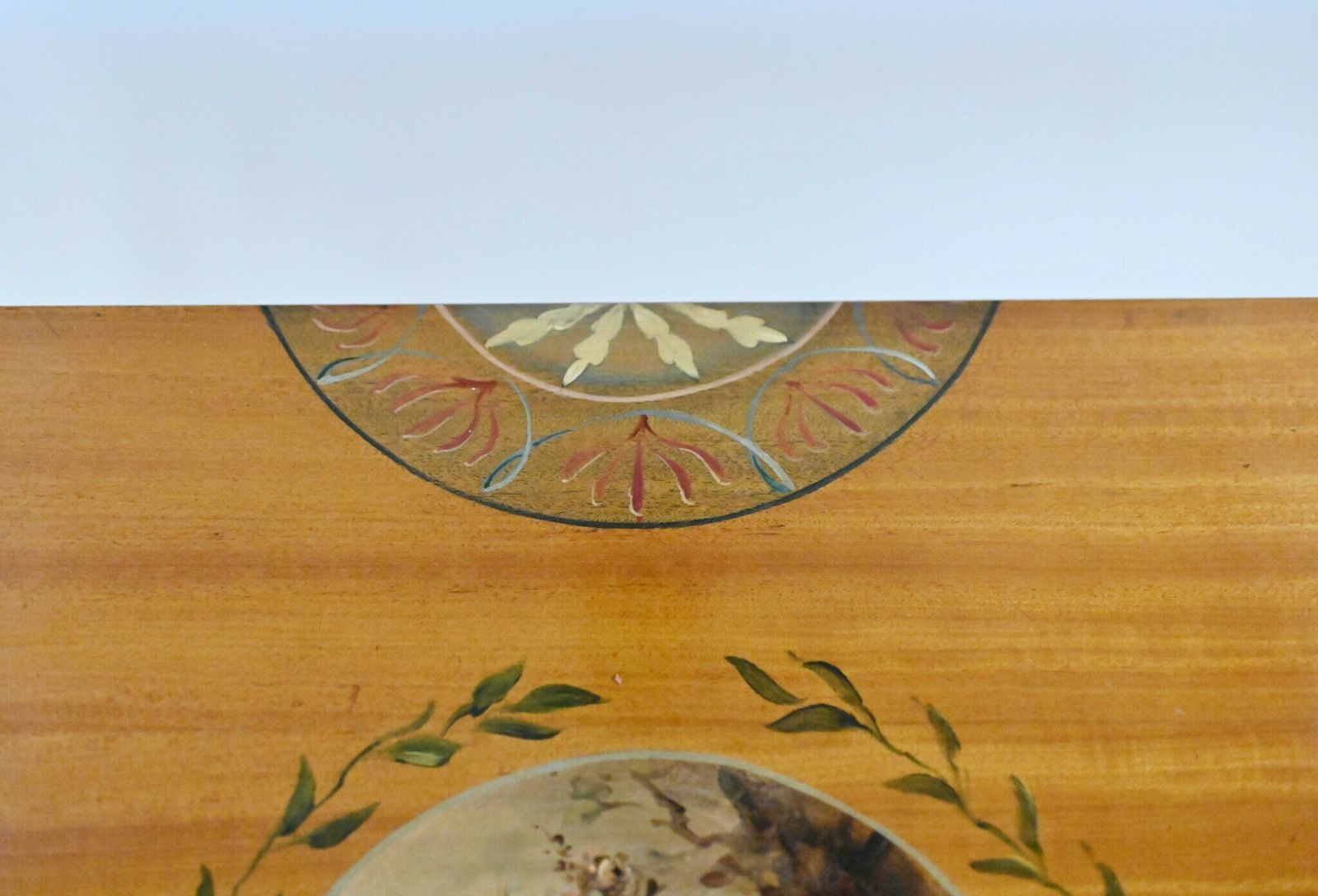 Adams Console Table   Demi Lune Satinwood Hall Tables photo vintage