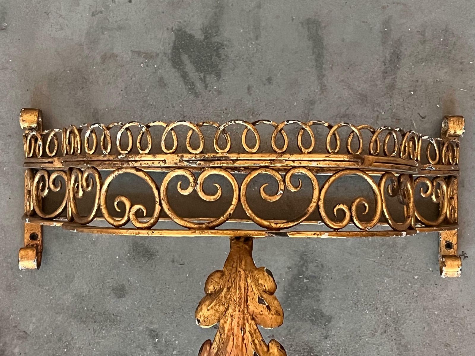 19th Pair Of Gilded French Wrought Iron Console Tables photo buy