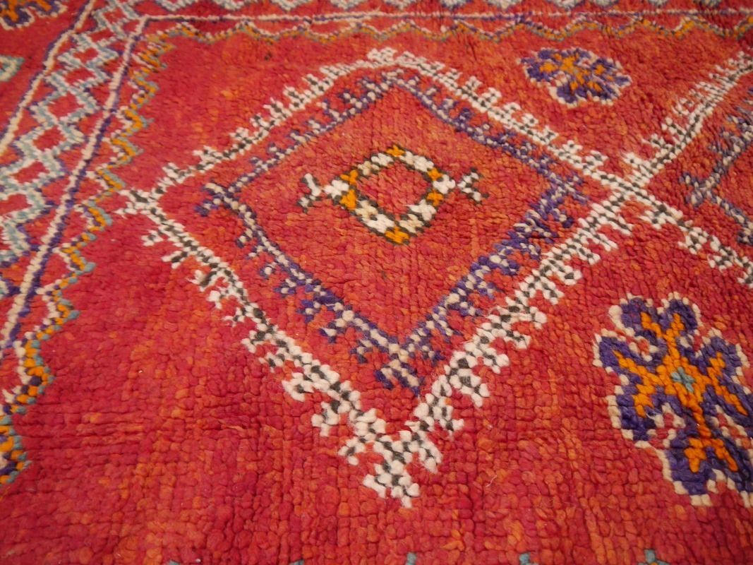 photo for sale Vintage Rug Boujad 10.9 X 5.6 Ft Moroccan Berber Tribal Carpet 330 X 170 Cm