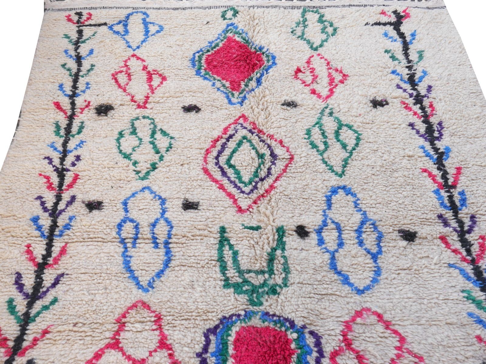 Vintage Berber Rug Morocco 7.6 X 4.8 Ft Moroccan Art 230 X 145 photo vinterior