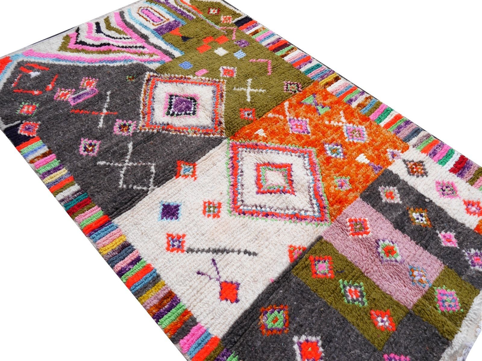 photo for sale Berber Rug Morocco 7.4 X 4.5 Ft Moroccan Art 225 X 135 Cm