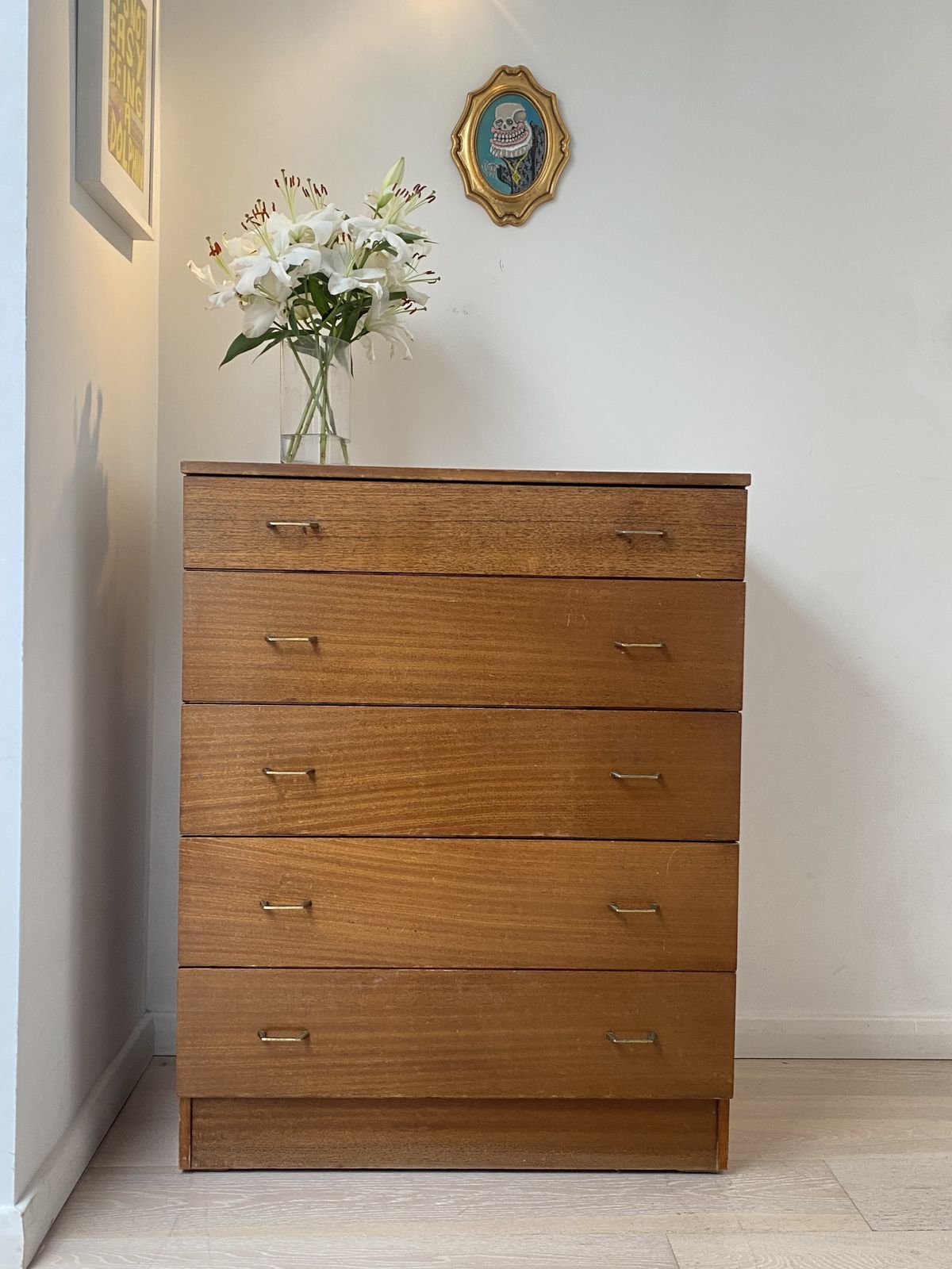 Mid  Century Austin Suite Chest Of Drawers (6 Drawers) Teak