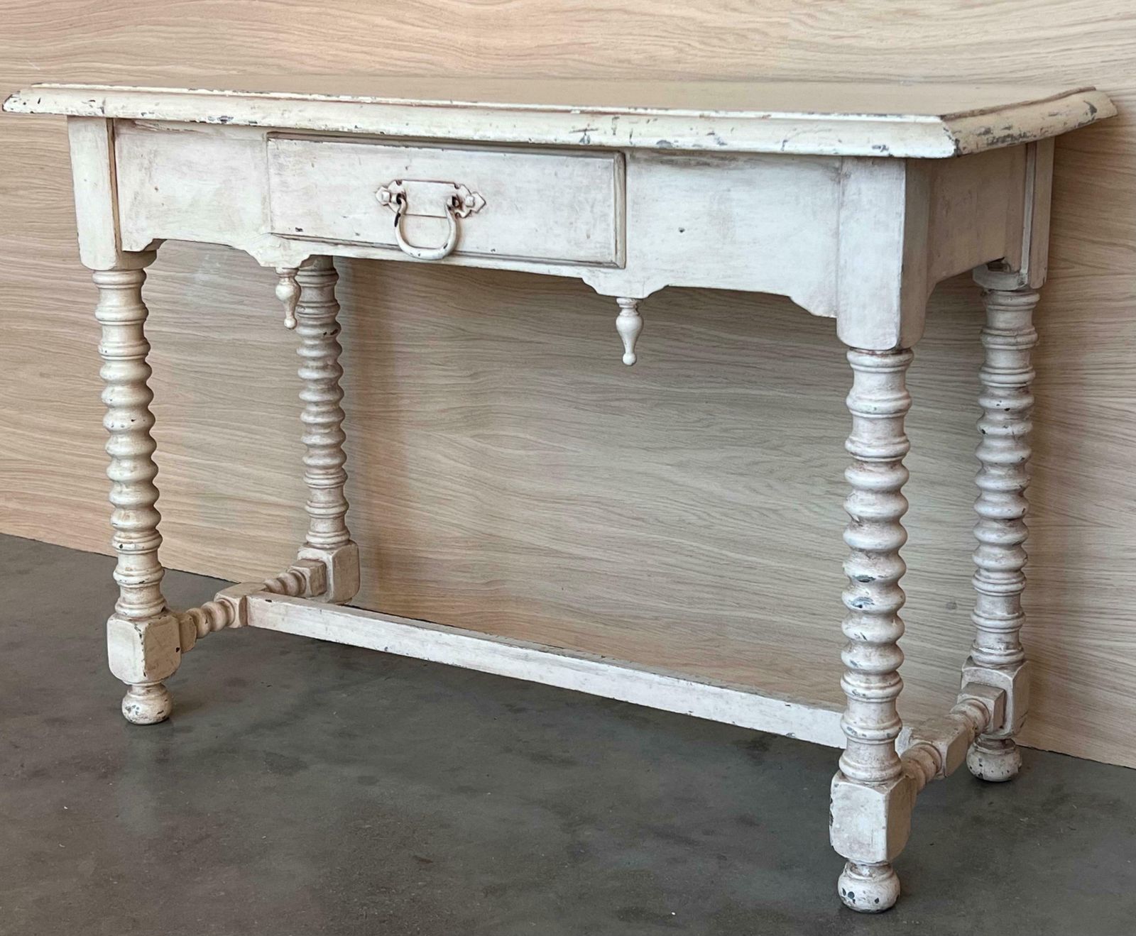 Table de ferme rustique d'époque avec tiroir, Espagne photo 3148.0
