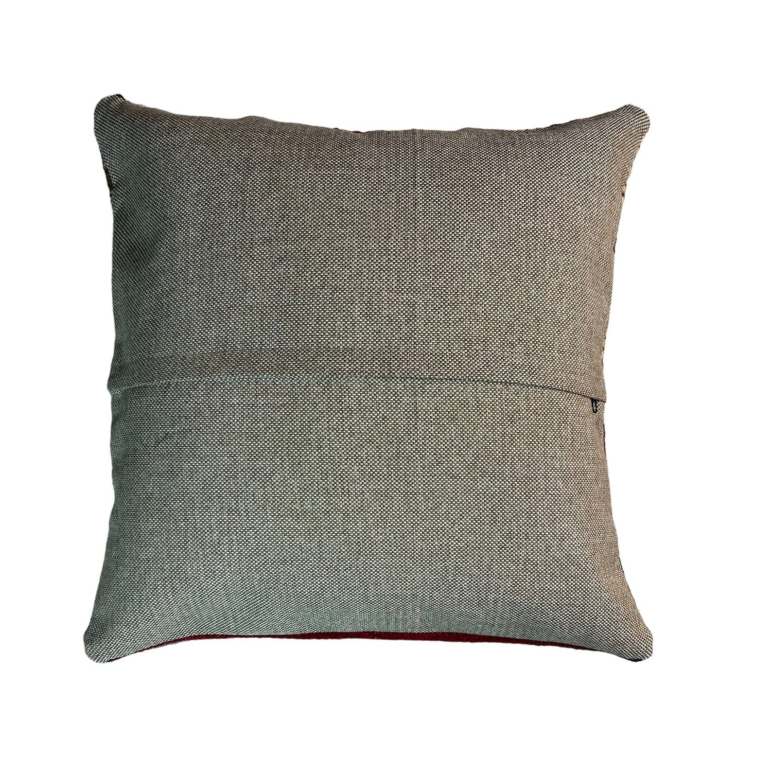 Ethnic Kilim Pillow, Pillow Cover, Bohemian Kilim Pillow, Handwoven Kilim Pillow, Sofa Throw Pillow, Meditation Kilim Cover photo for sale