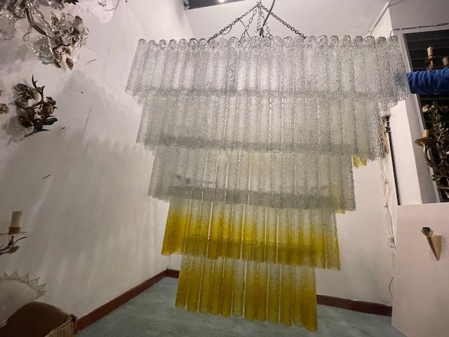 Extra Large Glass Tube Chandelier 24 Lights photo 9200.0