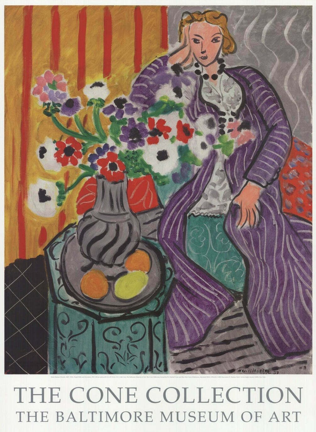 Original Vintage Poster Henri Matisse   Baltimore Museum Of Art