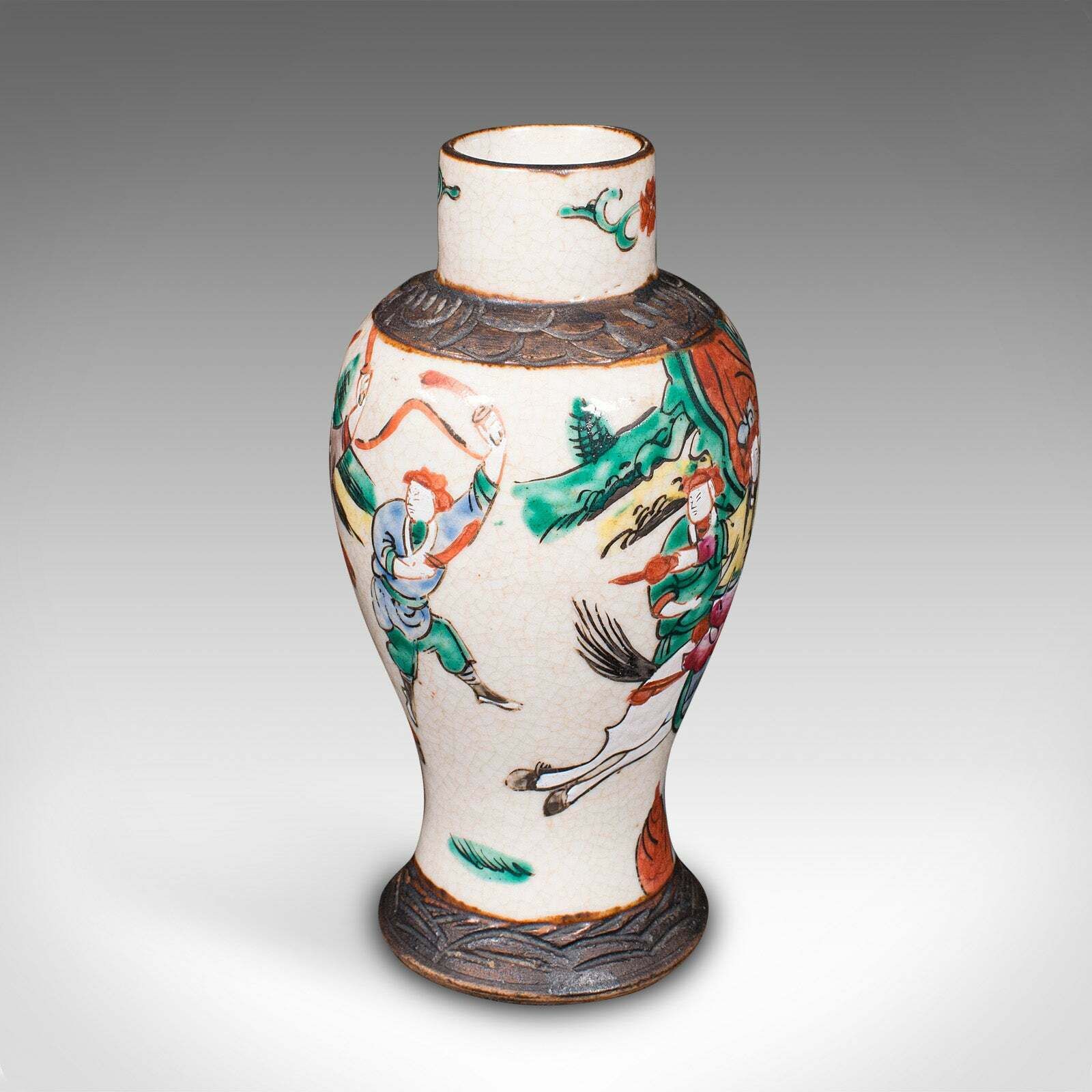 Small Antique Posy Vase, Japanese, Ceramic, Flower Urn, Meiji, Victorian, C.1900 photo for sale