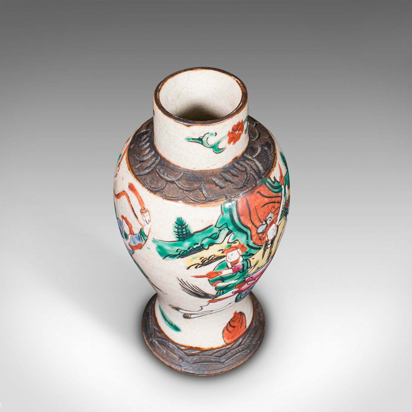 Small Antique Posy Vase, Japanese, Ceramic, Flower Urn, Meiji, Victorian, C.1900 photo buy