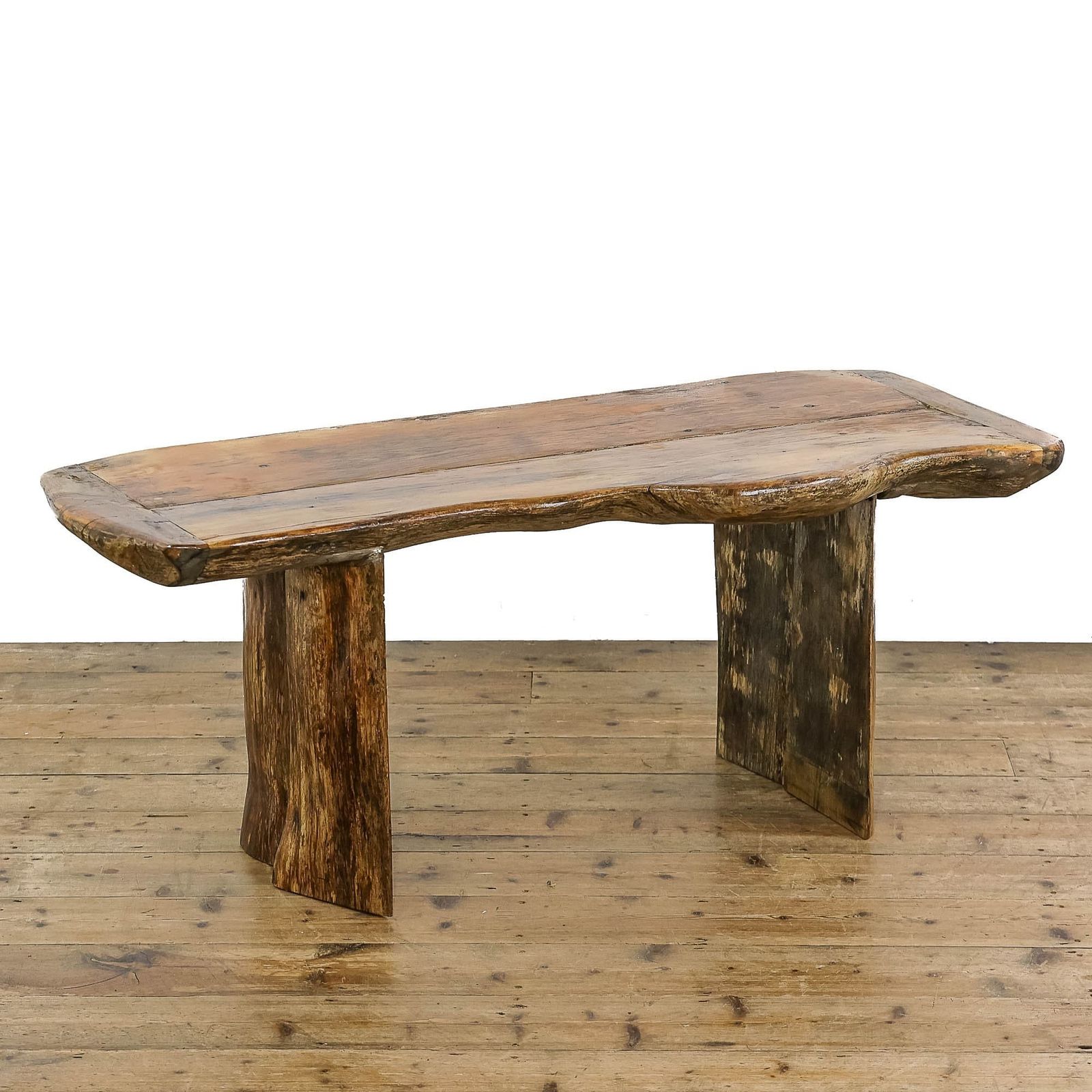Rustic Live Edge Coffee Table | Living Room | Centre Table | Coffee Table | Reclaimed Furniture (M 5088) photo for sale