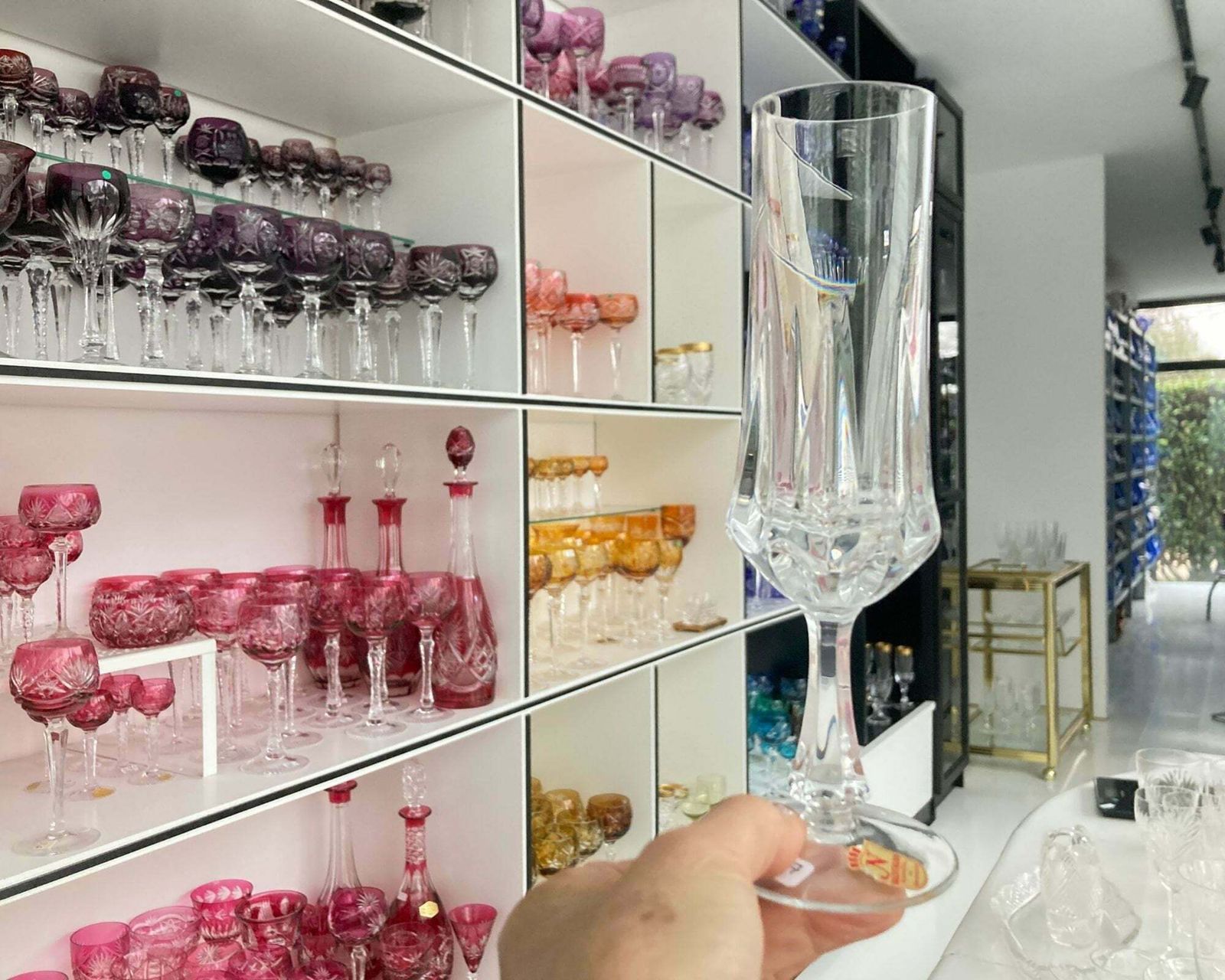 Nachtmann Champagneglazen | 6 Flûtes | Markante Vorm En Zwaar Glas | Jaren 60–80 photo vinterior