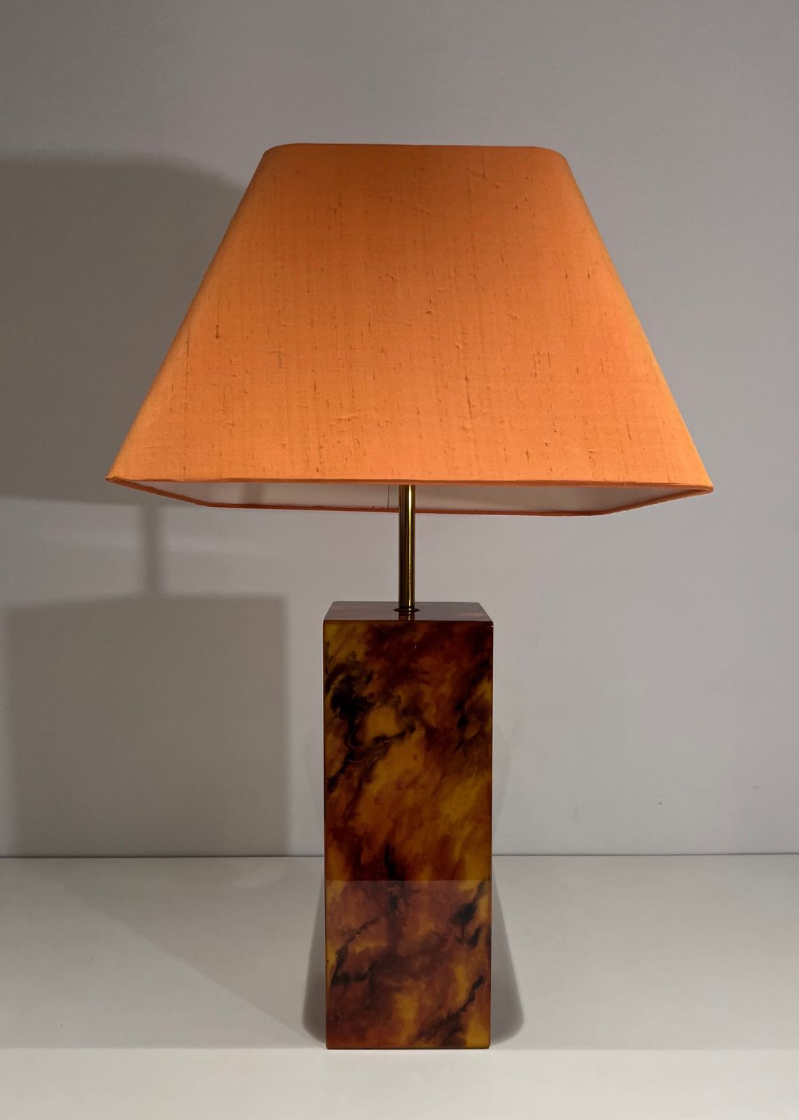 photo buy Pair Of Plexiglass Lamps. French Work. Around 1970