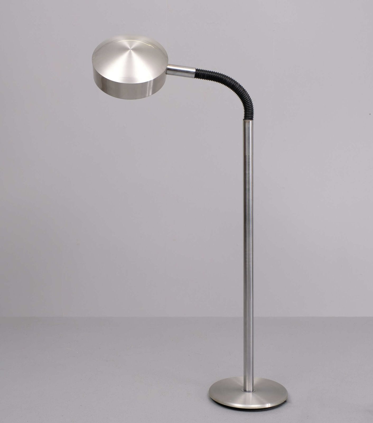 Herda Aluminum Flexible Goose Neck Floor Lamp 1970s photo buy