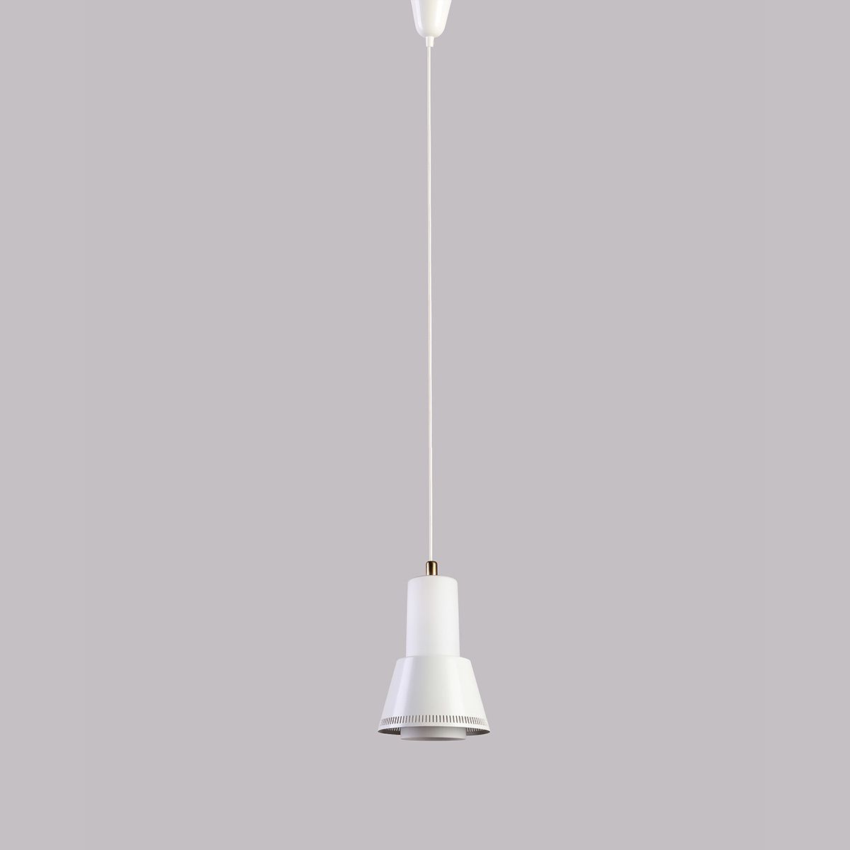 Paavo Tynell For Idman “K2 15” Pendant Lamp In Steel And Opal Glass, 1950s photo Lighting