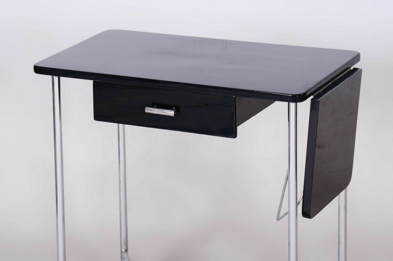 Restored Bauhaus Small Dissociative Table, By Mücke Melder, Chrome, Czech, 1930s photo for sale
