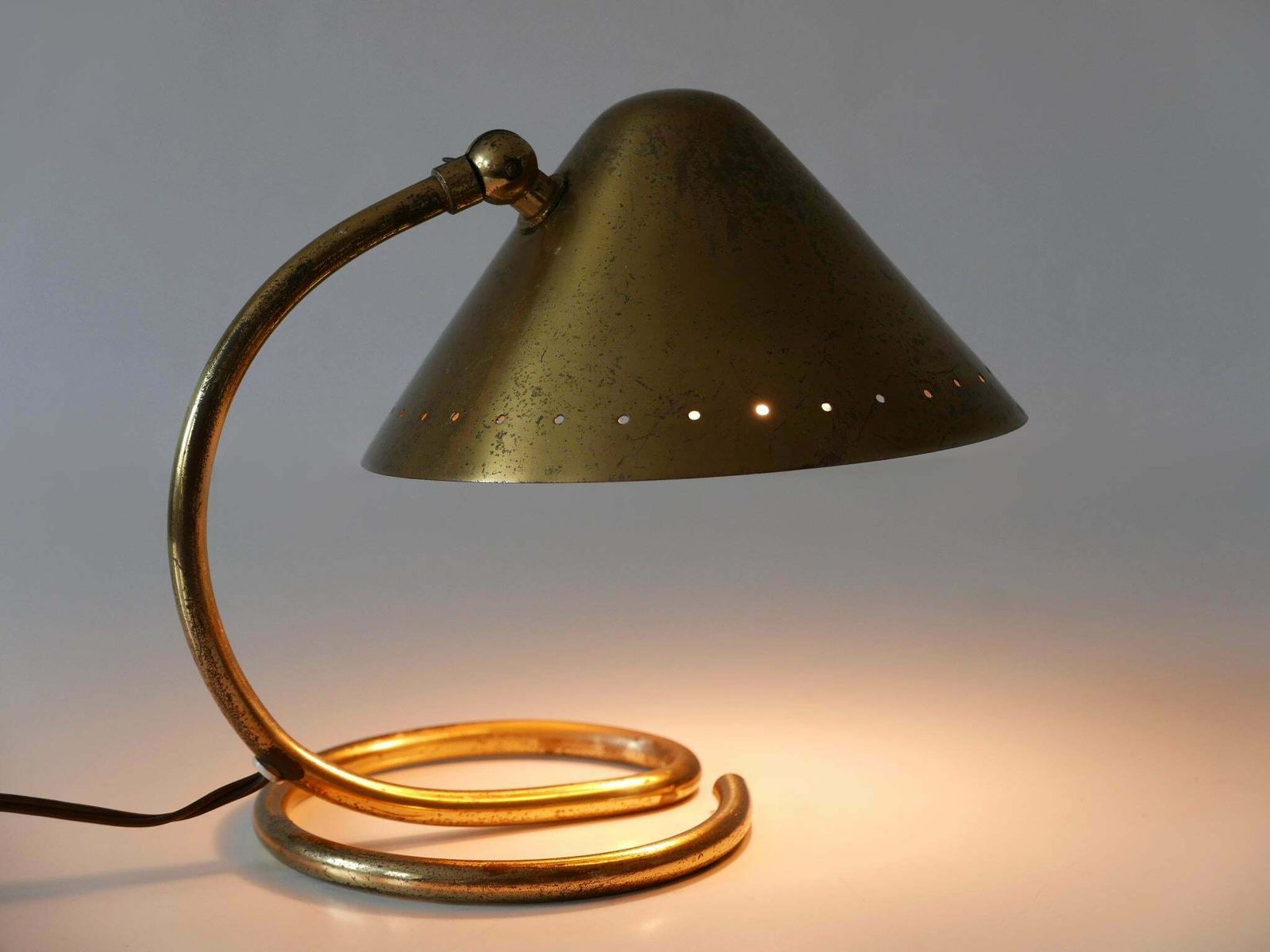 Rare And Lovely Mid Century Modern Brass Table Lamp Or Wall Light Sweden 1950s photo Lighting