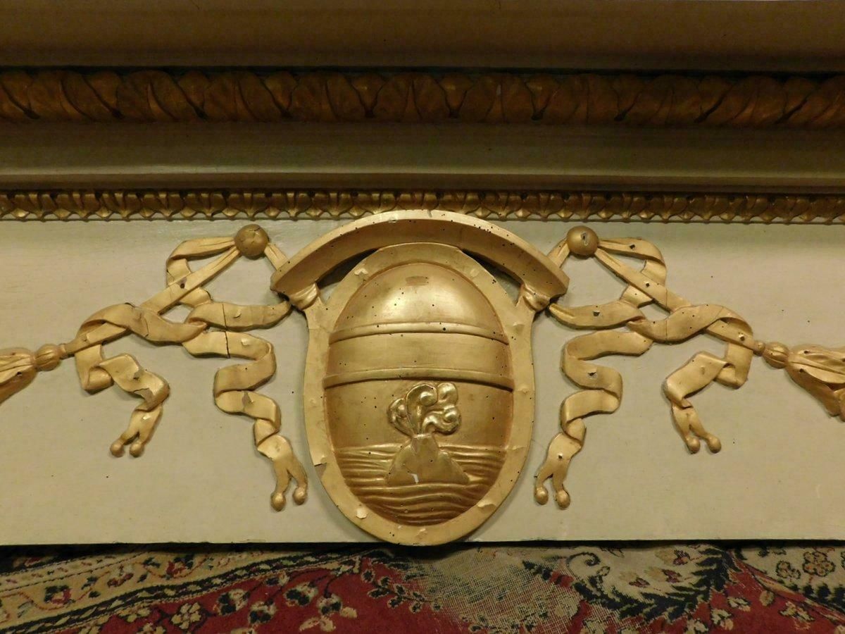 Antique Huge Painted, Gilded And Richly Carved Wooden Portal, Naples (Italy) photo 10975.0