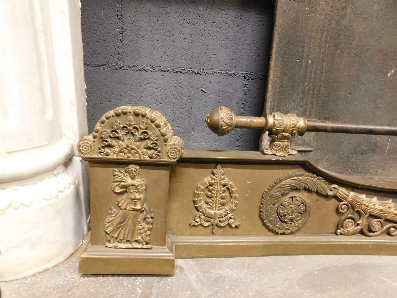 Keep Ash, Gilded Sheet Metal Fireplace Tool, Italy photo furniture