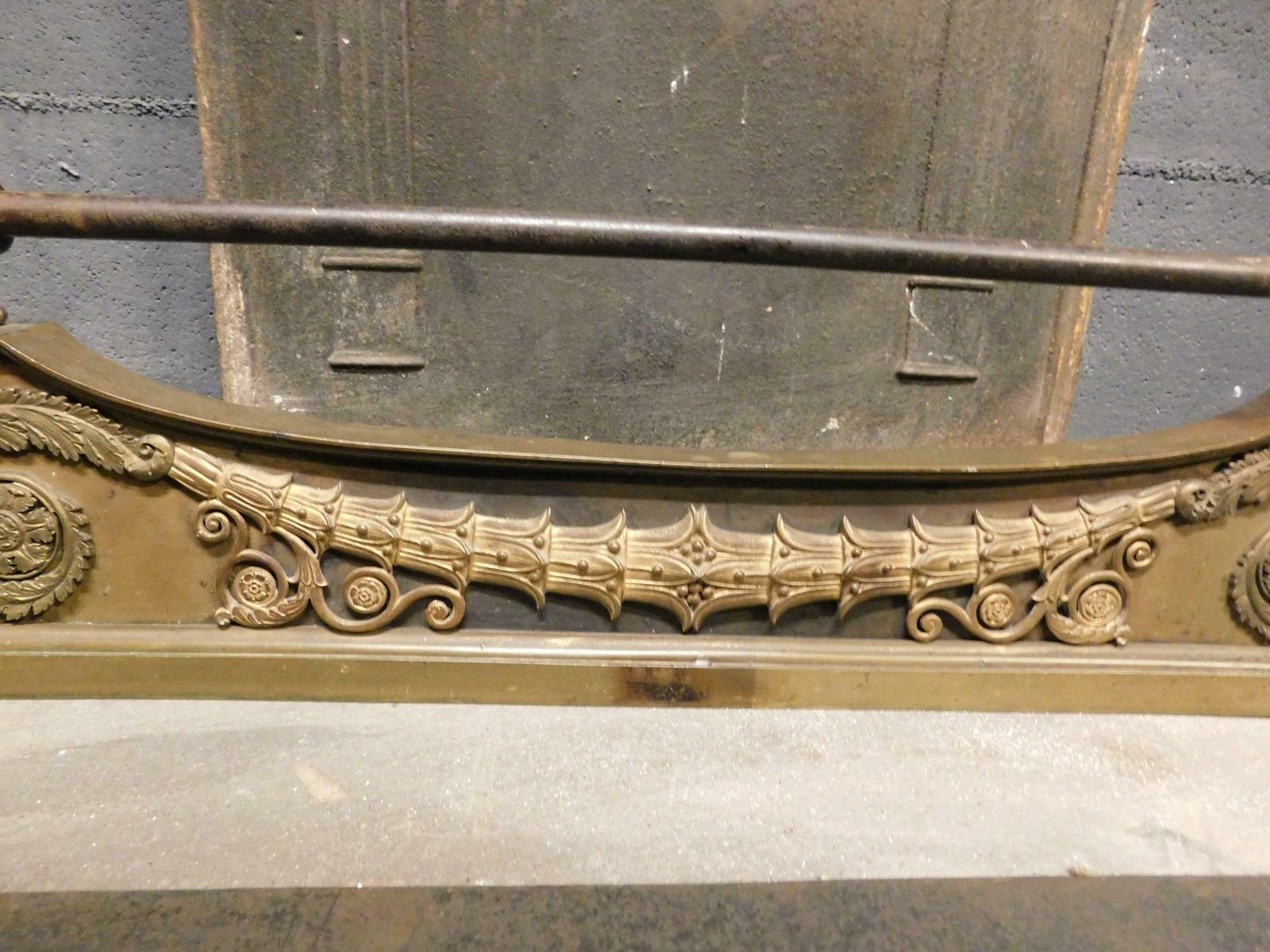 Keep Ash, Gilded Sheet Metal Fireplace Tool, Italy photo Home Fixtures