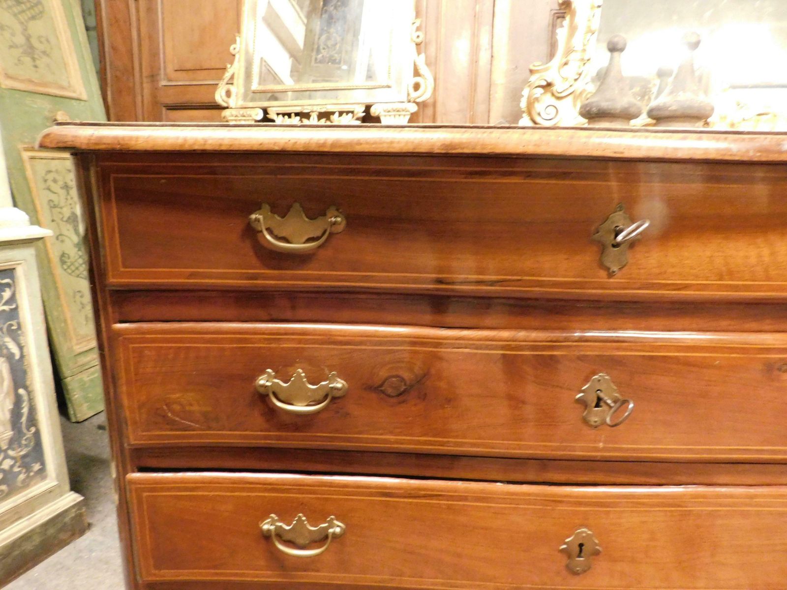 Dresser, Chest Of Drawers In Walnut, Veneered And Inlaid, Italy photo buy