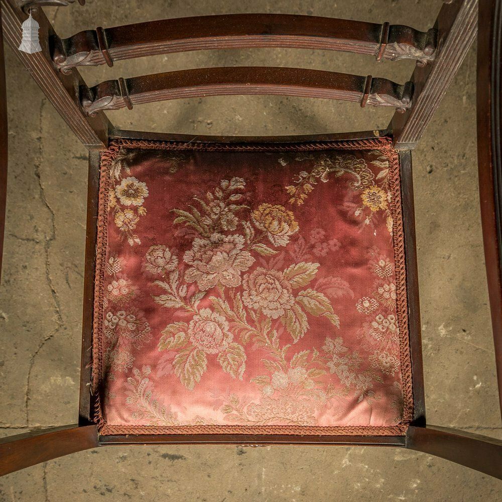 X Frame Armchair, Reeded Hardwood And Floral Textiles. Hardwood Chair photo vinterior