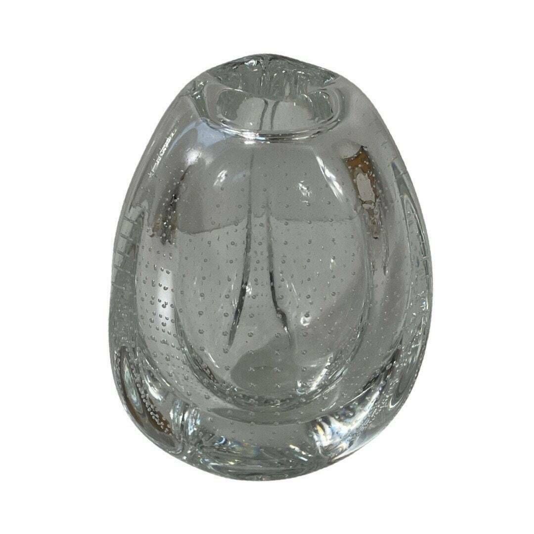 Floris Meydam   Glasunie Leerdam   Vase With Encapsulated Bubbles   Model 'Beukennootje' / Beechnut (Small)   Encapsulated Bubbles photo furniture