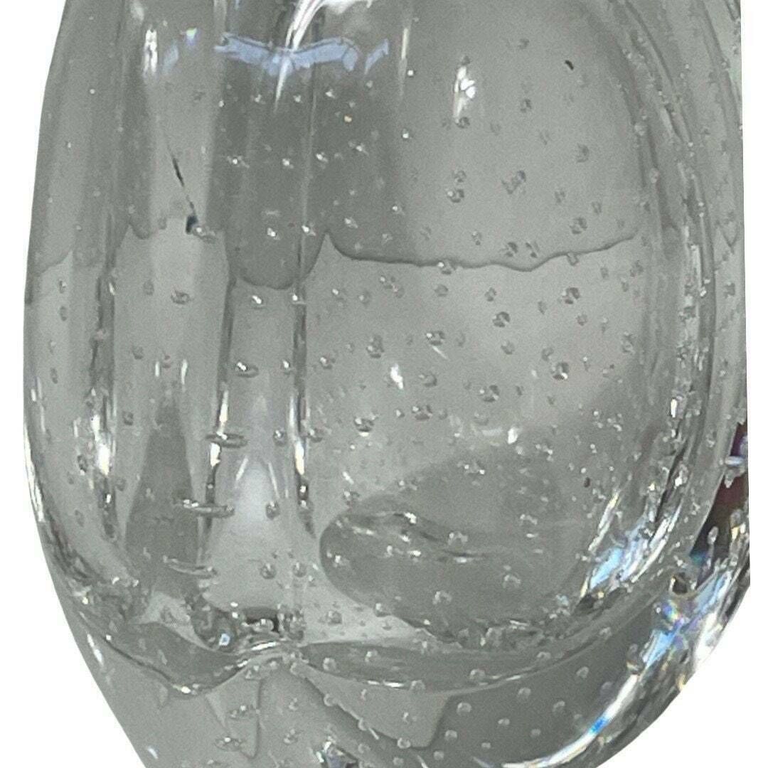 Floris Meydam   Glasunie Leerdam   Vase With Encapsulated Bubbles   Model 'Beukennootje' / Beechnut (Large)   Encapsulated Bubbles photo buy