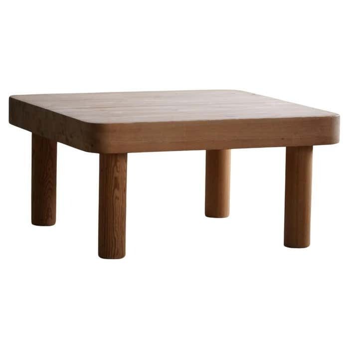 20th Century, Square In Pine With Chunky Legs By Rainer Daumiller, Danish Modern