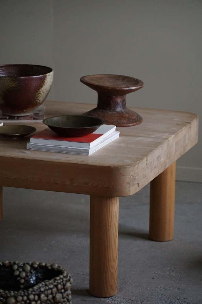 4401.0 20th Century, Square In Pine With Chunky Legs By Rainer Daumiller, Danish Modern photo