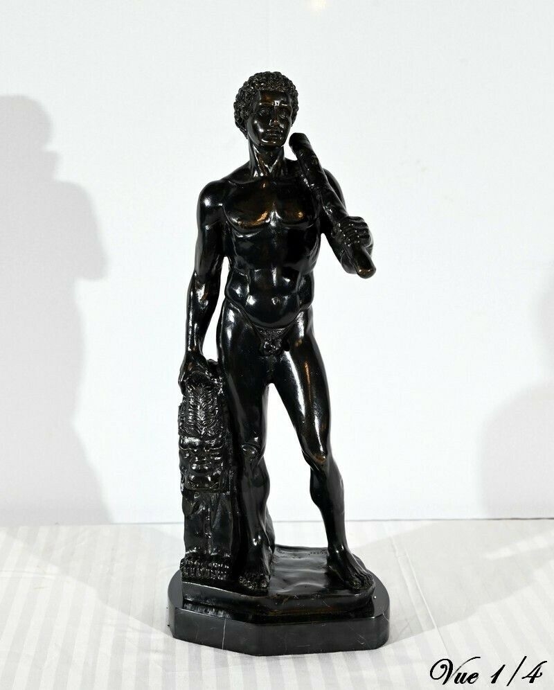 Bronze “Hercules And The Lion Of Nemea”, Signed Gregroi – 19th Century photo 2404.7177415700003