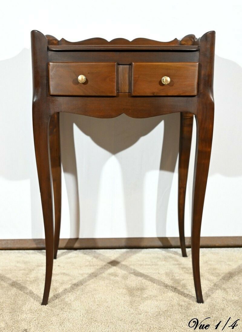photo furniture Small Walnut Living Room Table, Louis XV Style – 1st Part 20th