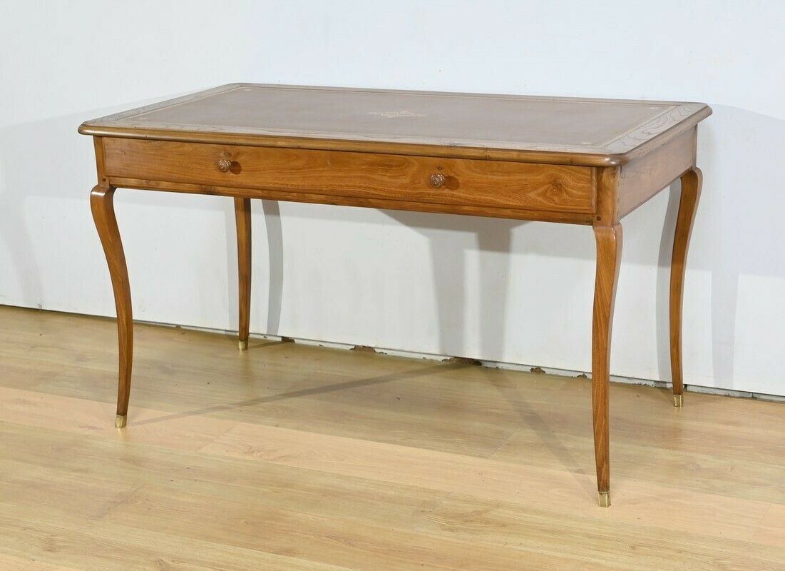 Ash And Acacia Desk Table, Louis XV – 18th Century photo for sale